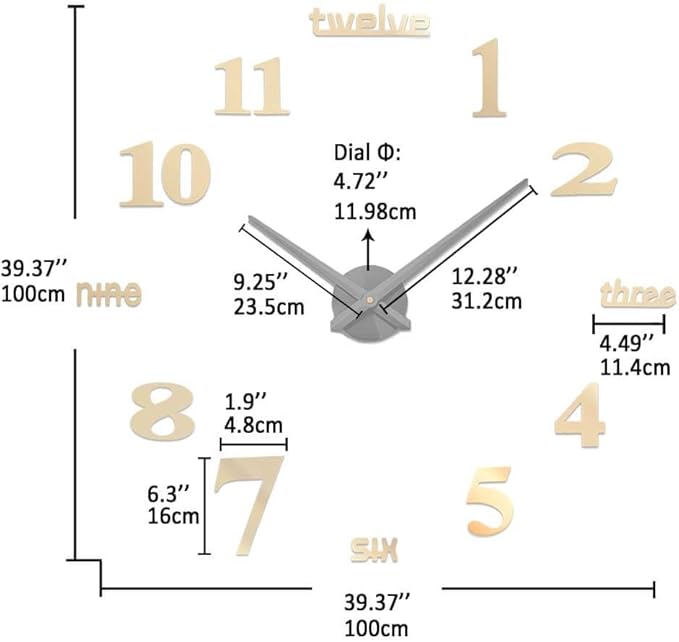 VANGOLD Design Decorative Wall Clock - Image 3
