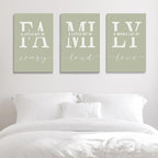 GUBIYU Farmhouse Family Wall Art Set of 3, Home Love Framed Canvas Prints - Image 5