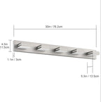 SineRise LED Modern Bathroom Vanity Light Fixtures, Brushed Nickel Modern - Image 7