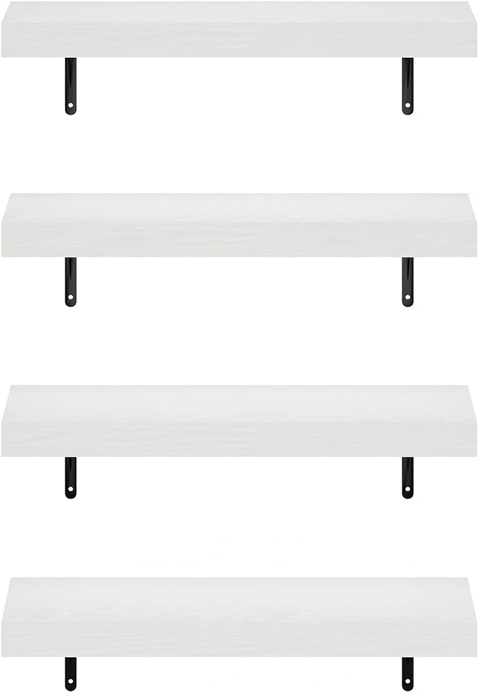 Furinno Tanna Floating Shelves for Wall Set of 4, 22-Inch Wall Shelf, Triple - Image 6