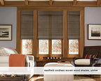 Cordless Woven Wood Roman Shades, 55W x 72H, Hatteras Cocoa, Sizes 20-72 Wide - Image 2