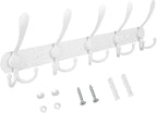 TICONN Wall Mounted Coat Rack, Five Heavy Duty Tri Hooks All Metal Construction by TICONN