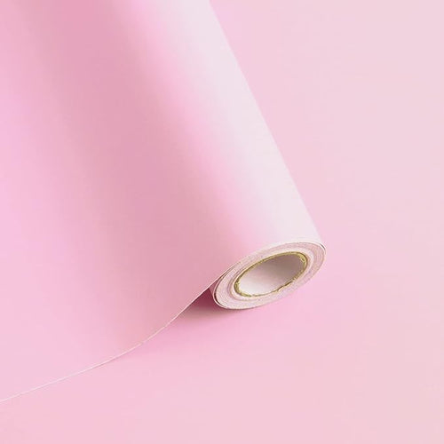 393"x17.7" Pink Peel and Stick Wallpaper Solid Color Contact Paper Self by SAFIYYA