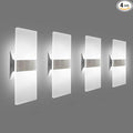 KICAAO Modern Wall Sconces 4 Pack, Led Wall Light 10w, Wall Sconce Up Downlight by KICAAO