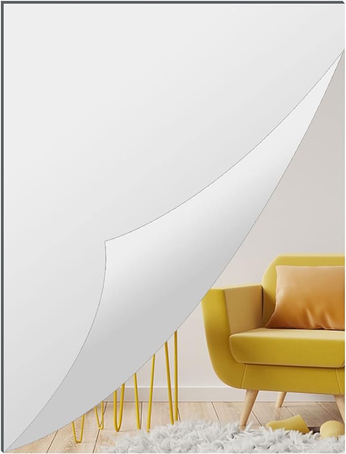 Acrylic Mirror Sheet for Wall, 15.7" x 19.6" Large Rectangular Mirror Tiles by DARENYI
