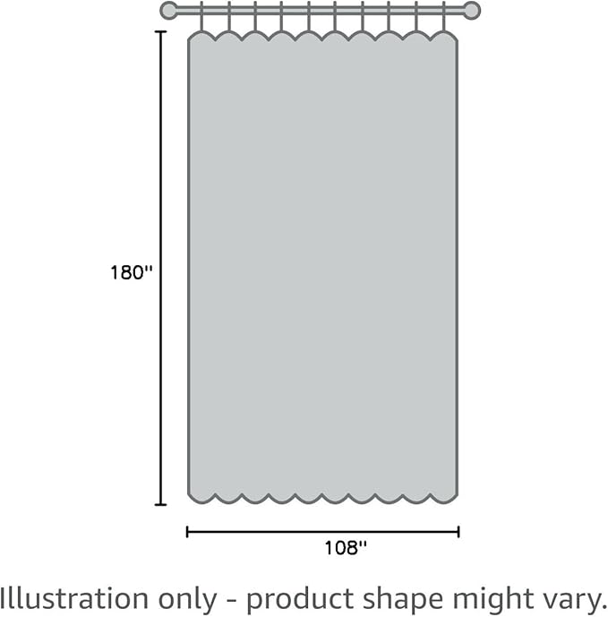 Room Divider Curtains for Rod, 15 ft Wide x 9 ft Tall, 1 Panel - Image 7