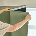 AJAZZ 100% Blackout Self Adhesive Curtains Small Window Short Temporary by AJAZZ