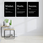 Motivational Wall Decor 3 Pieces Success Paintings Motivational Posters Prints - Image 3