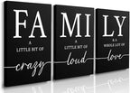 GUBIYU Black Home Family Wall Art by GUBIYU