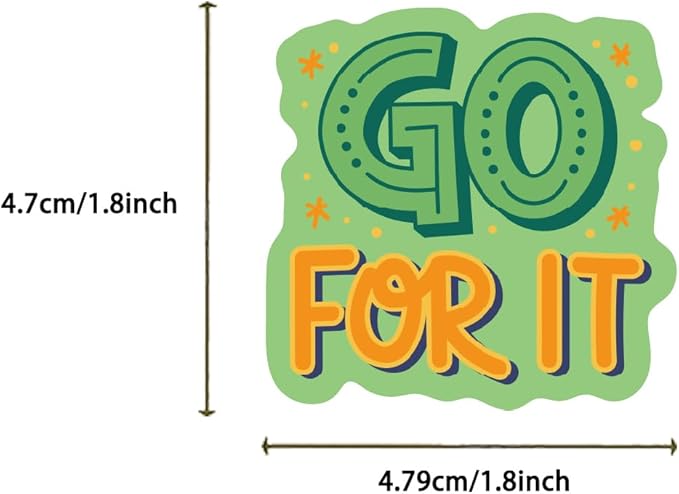 50PC Motivational & Inspirational Stickers for Adults & Teens, Vision Board Supplies, Positive Affirmation & Quote Reward Stickers (Waterproof) for Teachers, Students & Employees