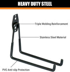 WMK 7.3'' Garage Hooks Heavy Duty 4 Pack, Wall Mount Utility Hooks - Image 5