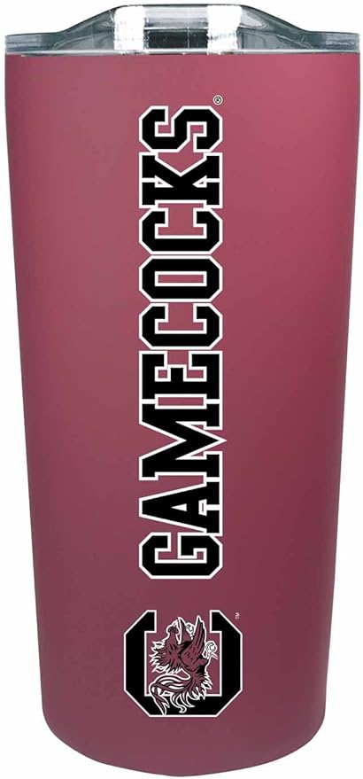 Campus Colors NCAA Stainless Steel Tumbler perfect for Gameday - 18 oz - Double Walled - Keeps Drinks Perfectly Insulated (South Carolina Gamecocks - Maroon)
