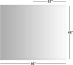 Ruomeng Home Gym Mirror, Large Frameless Body Mirror Tempered Glass - Image 3