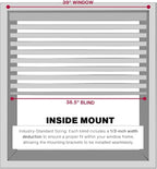 LOTUS & WINDOWARE Cordless 1" Vinyl Blind, Room Darkening, Horizontal Blinds - Image 4