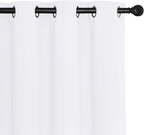 NICETOWN White Blackout Curtains 72 inches Long, Grommet Privacy Window - Image 7