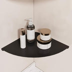 Small Floating Corner Shelves Metal Corner Wall Mounted Shelf Curved Corner - Image 4