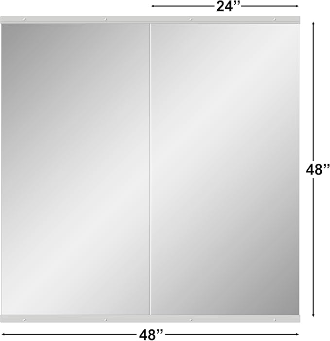 Ruomeng Home Gym Mirror, Large Frameless Body Mirror Tempered Glass - Image 3