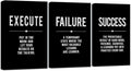 Framed Canvas Wall Art Success Quote by EPHANYART