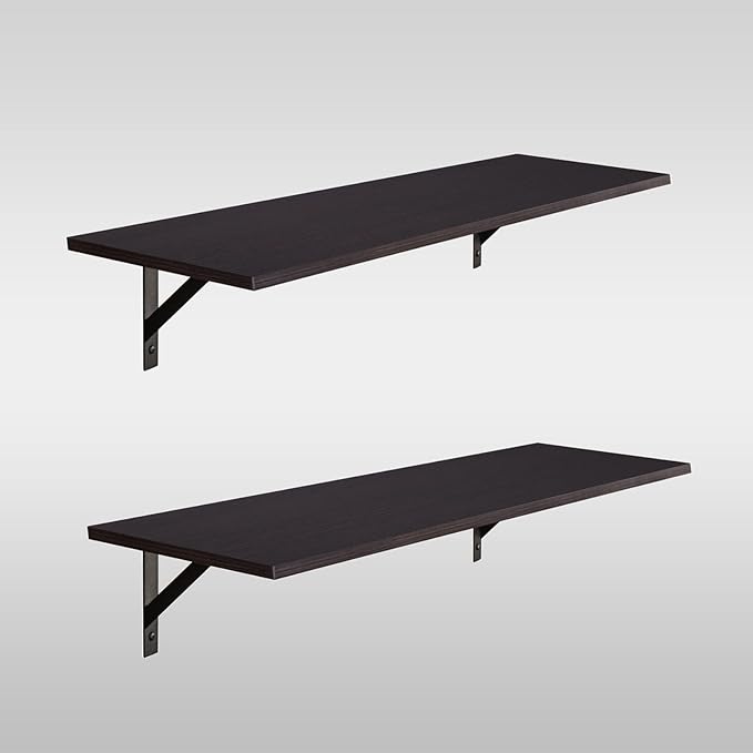 DINZI LVJ Long Wall Shelves, 39.4Inch Wall Mounted Shelves Set of 2, Extra - Image 9