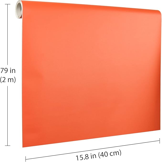 Orange Peel and Stick Wallpaper, 15.7 X 78.7 inches Renter Friendly Wallpaper - Image 3