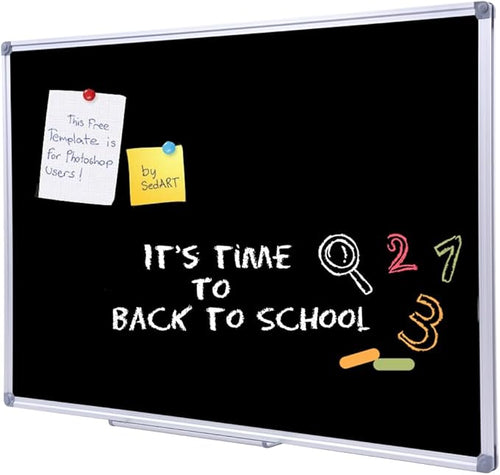 2 Pack Durable 48x36 Inch Large Magnetic Black Chalkboard – Wall-Mounted - Image 2