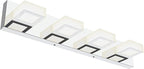 Ralbay Chrome Vanity Lights for Bathroom Adjustable Acrylic Chrome Modern LED by RalbayLighting