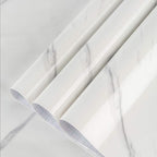 Large White Marble Granite Wallpaper Peel Stick Thicken 48x118inch Waterproof by BAYYAPeelandStickWallpaper