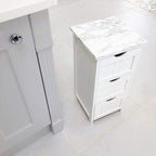 practicalWs Glossy Marble Contact Paper Granite White/Grey Kitchen Countertop - Image 3