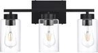 3-Light Bathroom Vanity Light, Modern Black Wall Lights by A1A9
