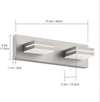 SineRise LED Modern Bathroom Vanity Light Fixtures, Brushed Nickel Modern - Image 6