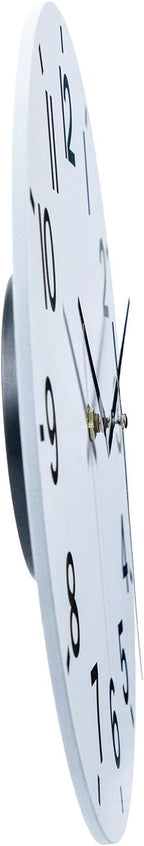 HZDHCLH Wall Clock 8 Inch Silent Non Ticking Wood Battery Operated White Wooden - Image 7