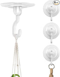 Adhesive Wall & Ceiling Decor Hooks: 8-Pack 3 lbs Heavy Duty No-Drill 360° by Unknown