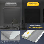 Motorized Blinds with Remote, Grasscloth Fabric Smart Blinds with Valance Cover - Image 2