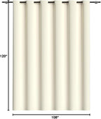 RYB HOME Blackout Room Divider Curtains Privacy Room Separator Extra Long Wide - Image 9