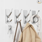 pickpiff Silver Self Adhesive Coat Hooks by pickpiff