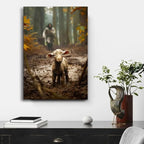 Large wall art for living room Jesus Running After Lost Lamb Picture for home - Image 6