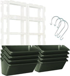 Vertical Garden Wall Planter, 4-Tier Stackable Wall Planter Indoor Outdoor - Image 9