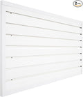 Slatwall Panel Garage Organizer, Heavy Duty Wall Mounted PVC Slat Wall Panels by FRAYSCENT