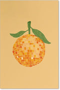 jkahh Retro Funky Orange Canvas Wall Art Fashion Disco Ball Aesthetic Posters by Unknown