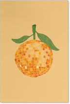 jkahh Retro Funky Orange Canvas Wall Art Fashion Disco Ball Aesthetic Posters by Unknown