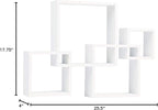 Danya B BR1023WH Decorative Wall Mount Floating Intersecting Cube Accent Wall - Image 2