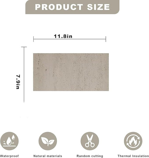 3D Wall Panels - 1PCS 5.9"x5.9" Faux Stone Wall Covering - MCM Modified Clay - Image 2
