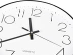 8 Inch Small Black Wall Clocks Silent Non Ticking Battery Operated - Image 6