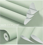 Dimoon 78.7''x17.7'' Green Peel and Stick Wallpaper Contact Paper Modern Self - Image 3