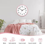 HZDHCLH Wall Clock Silent Wall Clocks Battery Operated 8 Inch Modern Non - Image 2