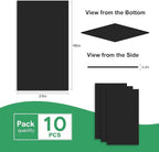 Smooth Black Drop Ceiling Tile 2ft x 4ft, PVC Ceiling Panel 24x48in – Waterproof - Image 3