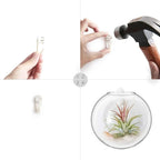 Mkono Wall Hanging Glass Terrariums Planter Oblate Flower Vase - Image 6