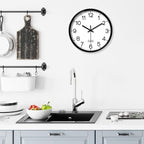 XFM Wall Clock 12 Inch Modern Small Wall Clocks Battery Operated Silent Non - Image 2