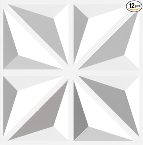 3D Wall Panel Diamond for Interior Wall Decor, Waterproof, Heat Resistant PVC by Unknown
