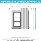 RYB HOME White Short Curtains, Room Darkening Drapes Thermal Insulated Small - Image 8